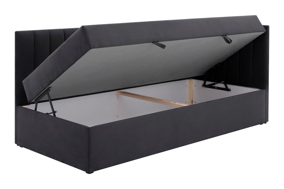 Tapczan narożny tapicerowany KLAUS 90x200 prawy