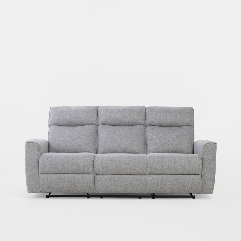 Sofa 3-osobowa z funkcją relaks ZIRDELLO szara