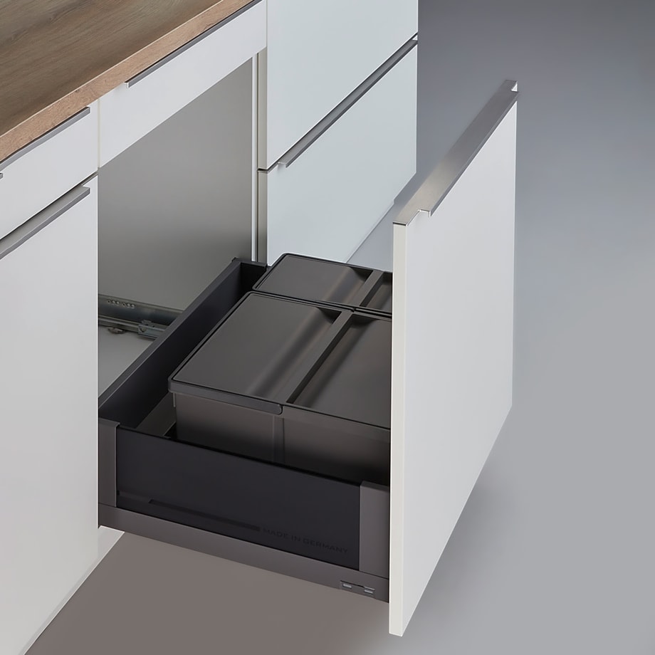 Kosz na odpady antracytowy PULLBOY VARIO 9XL 600/ 26+11