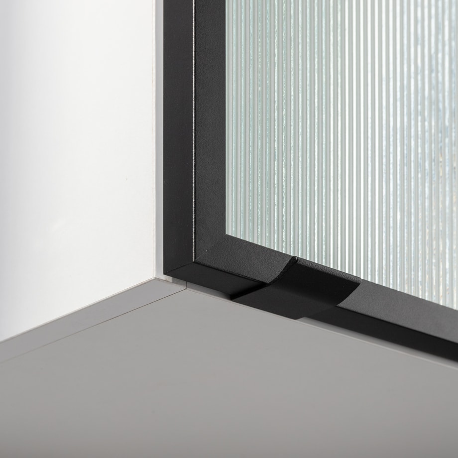 Front przeszklony ALFRAME 60x98 cm czarny