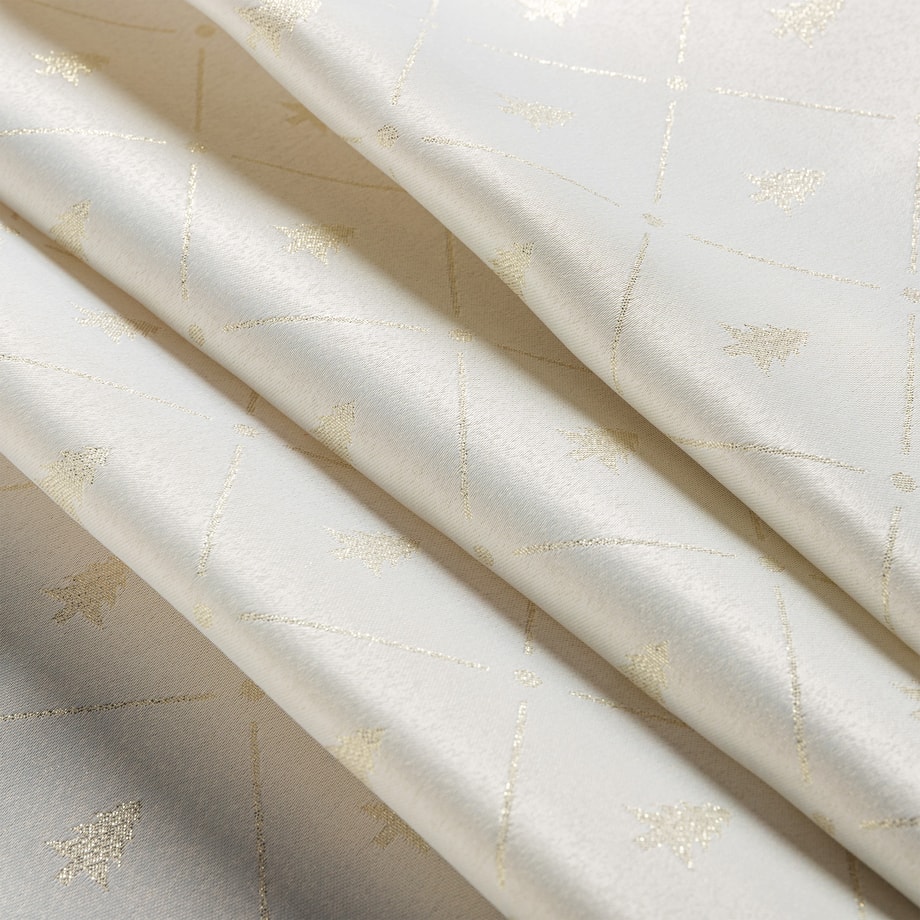 Obrus glamour w choinki ecru LUMINE 140x200 cm