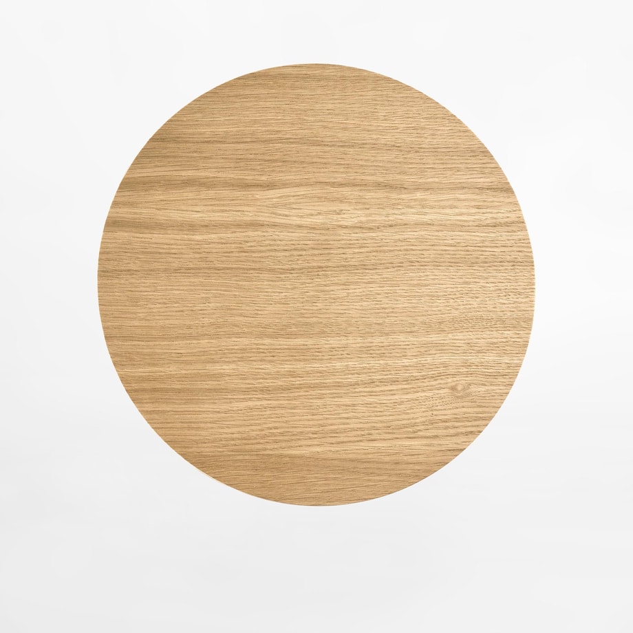 Kinkiet okrągły jasne drewno LUNA WOOD 30 cm