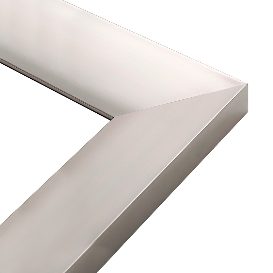 Lustro 40x130 cm w srebrnej ramie MILANO