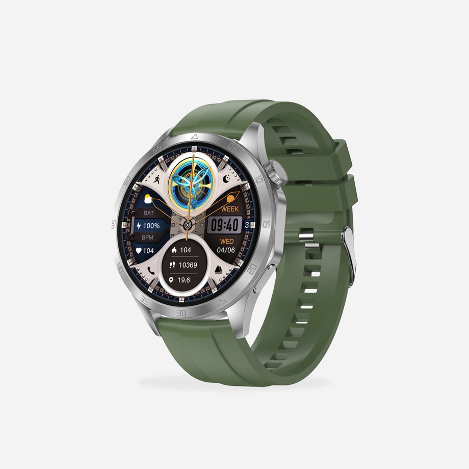 Smartwatch sportowy Bluetooth NFC 270 mAh srebrny PSMART20S