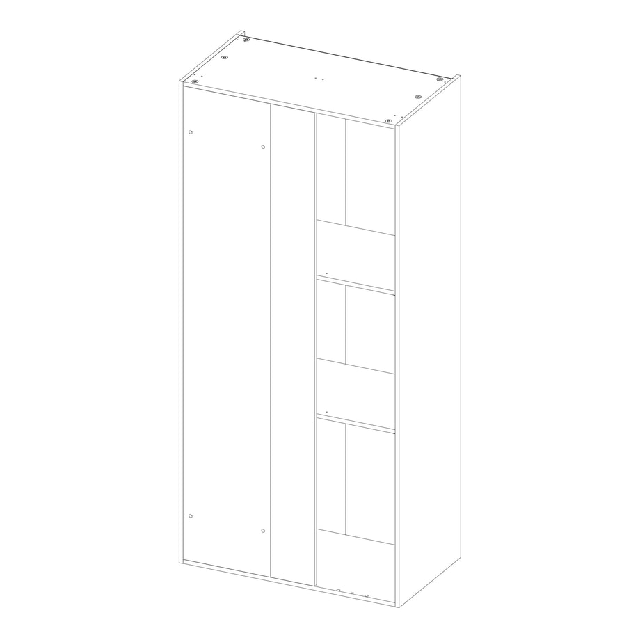 Korpus QUBIK słupek narożny 100x214,6 dębowy