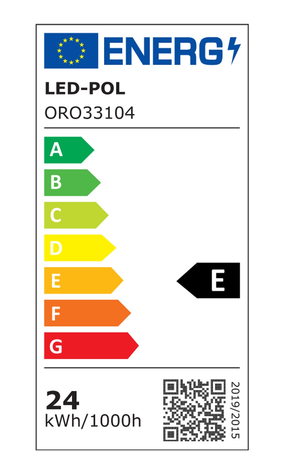 Plafon LED kwadratowy biały ORO-EGIR 24W