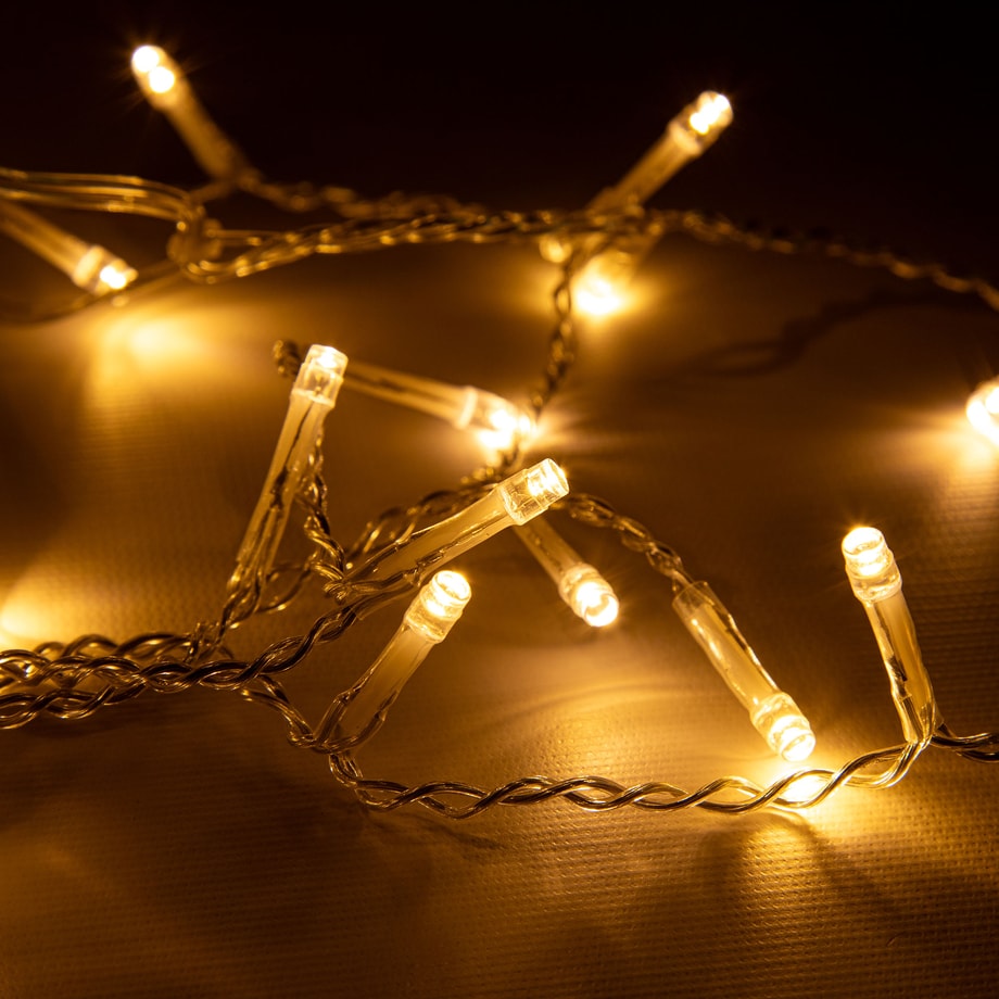 Girlanda LED zewnętrzna SOPLE, ciepły biały, 90 diod, 3 m