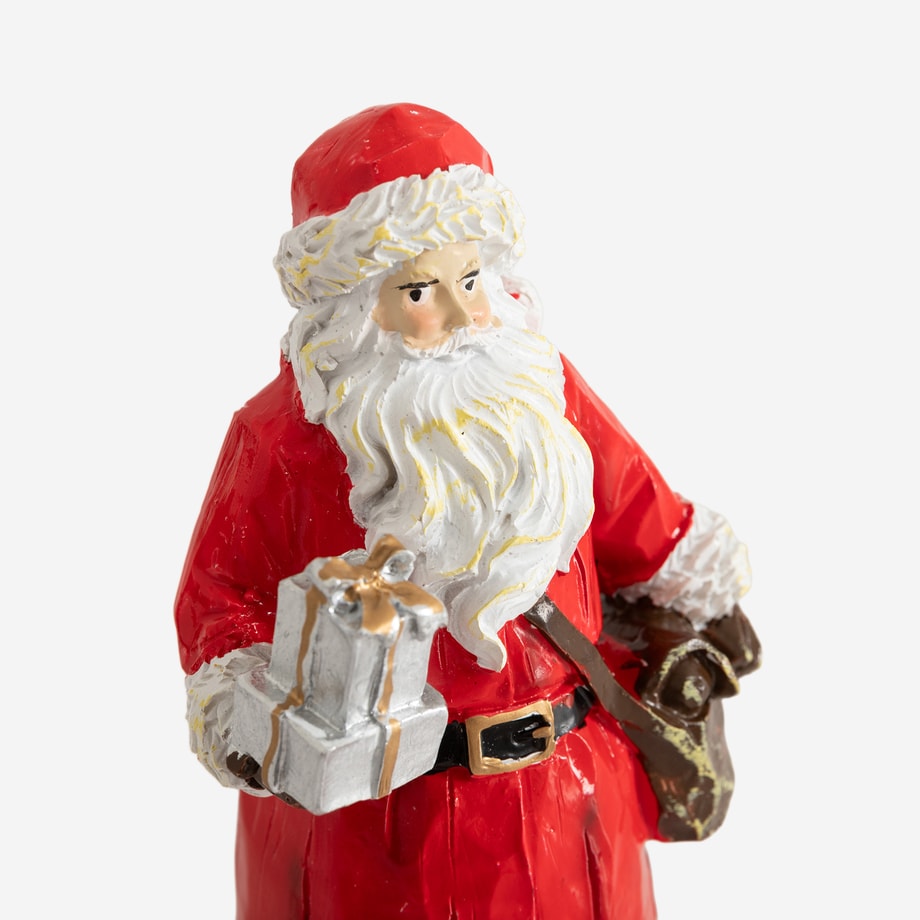 Figurka świąteczna MIKOŁAJ z prezentami 18 cm