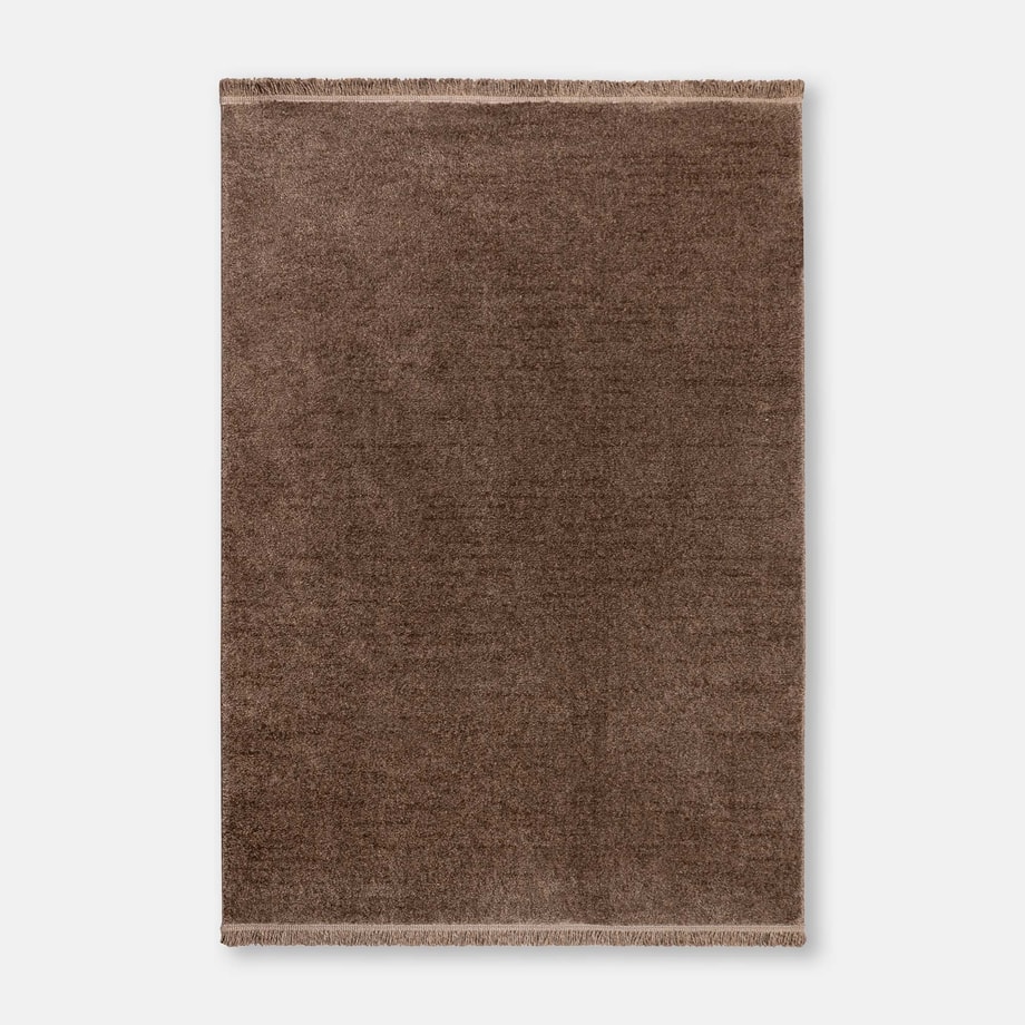 Dywan gładki brązowy 200x290 cm NOBU