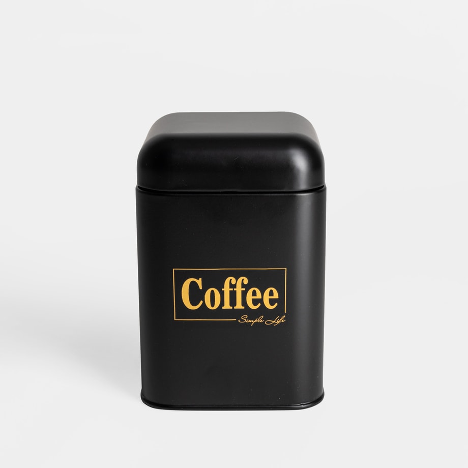 Pojemnik kuchenny czarny COFFEE 19 cm