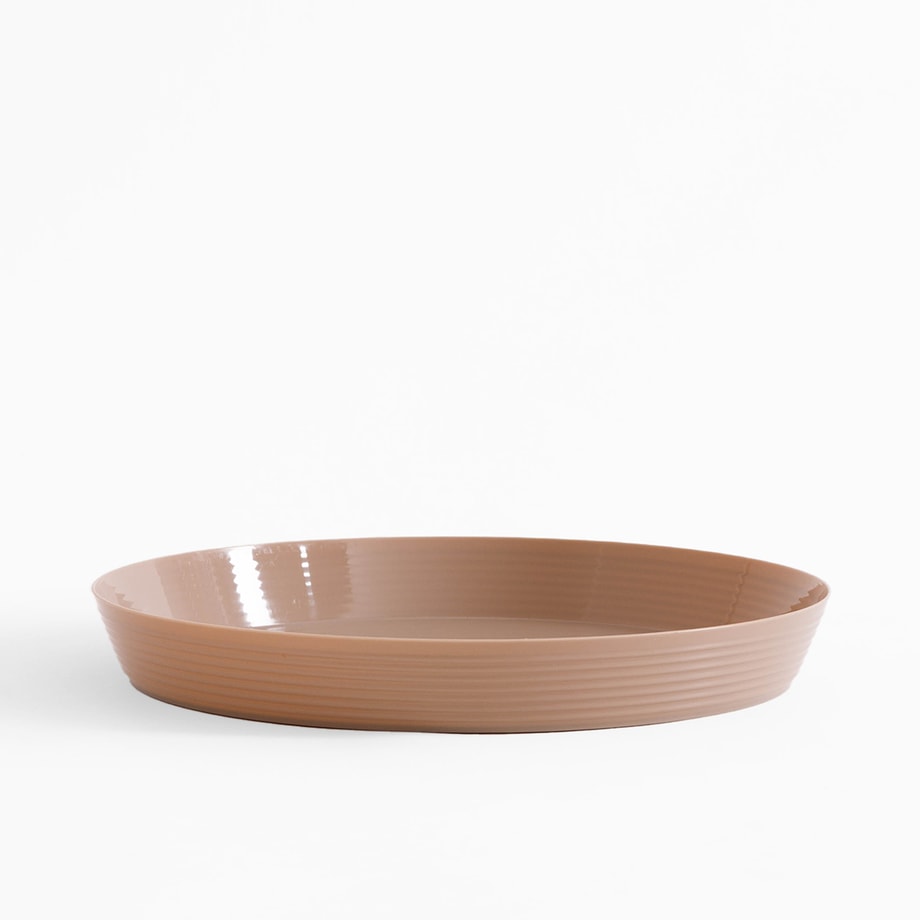 Talerz plastikowy z wysokim rantem 24 cm MIX
