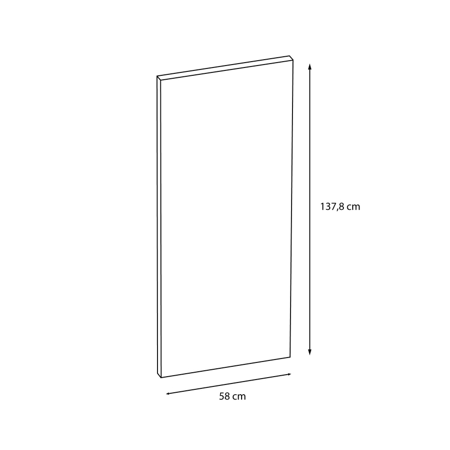 Formatka stojąca granatowa mat 58x137,8 cm MADERA