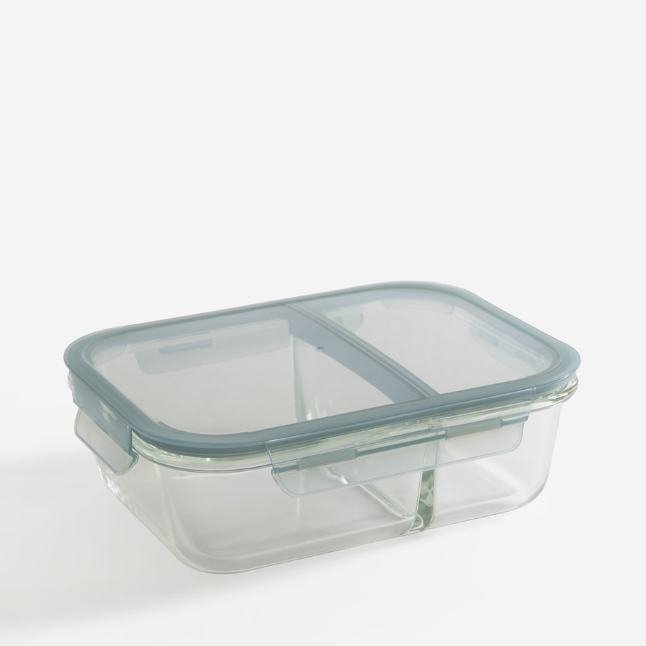 Pojemnik lunchbox szklany podwójny 1,38 l DRIPSTOP