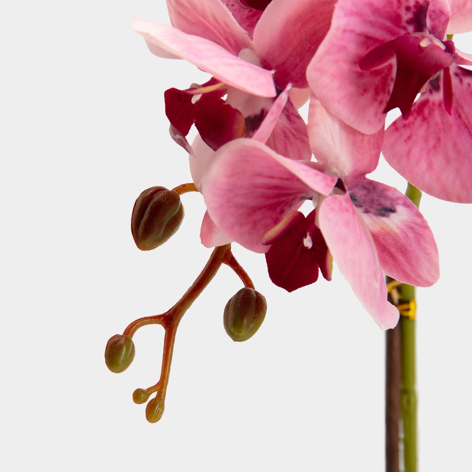 Sztuczny kwiat w doniczce, ORCHIDEA, różowa, 44 cm