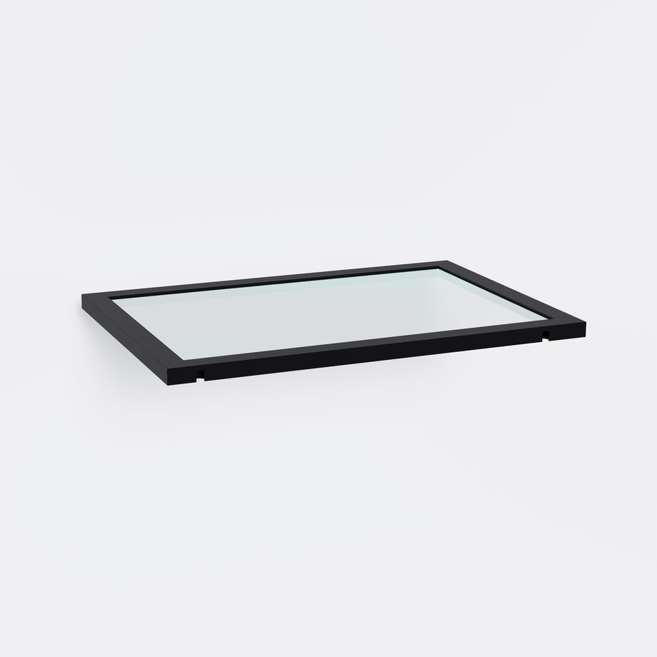 Półka z oświetleniem LED czarny mat 51,4x36,4 cm ALFRAME