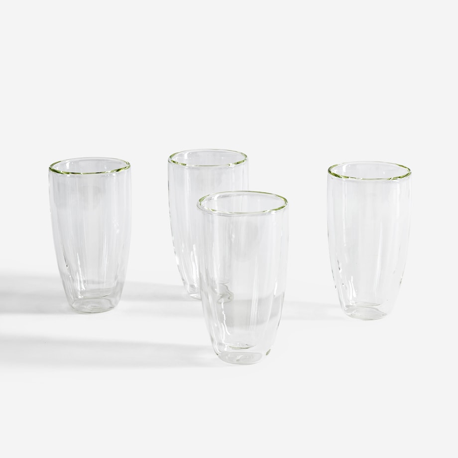 Komplet 4 szklanek termicznych FLOW 350 ml
