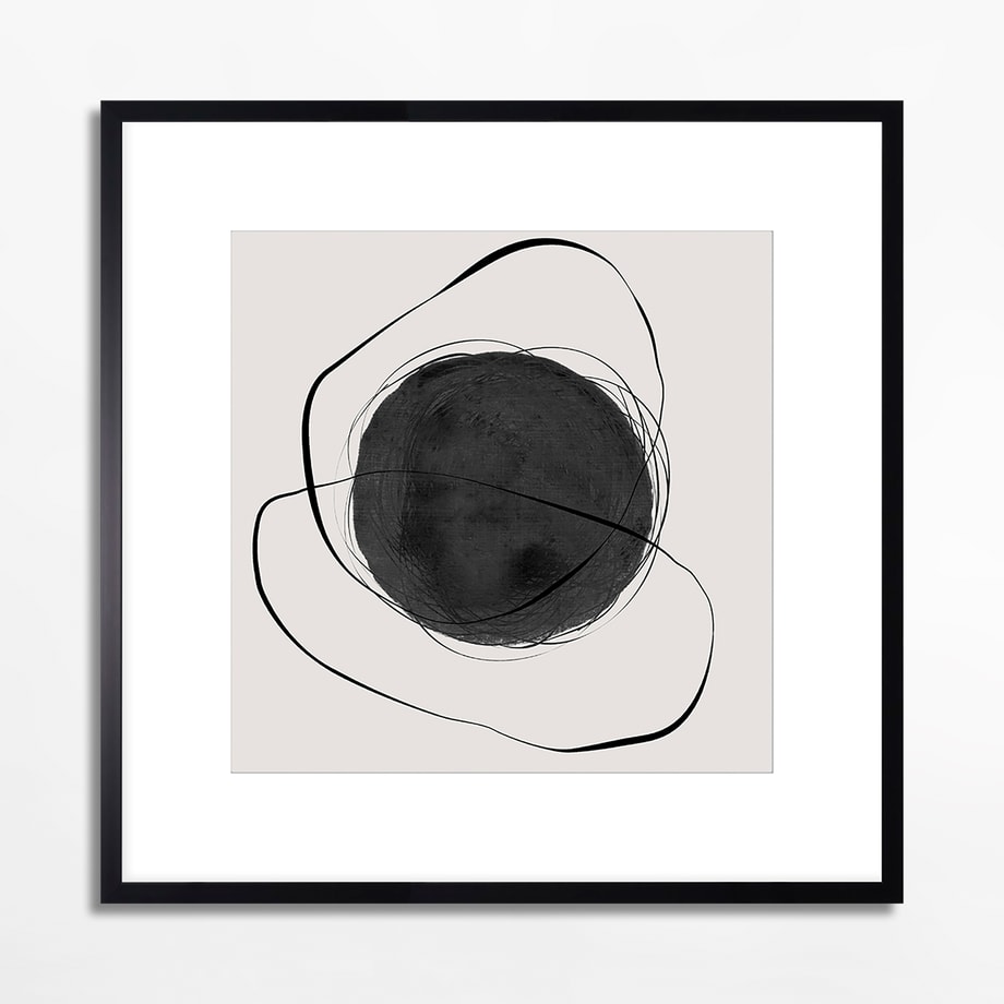 Obraz abstrakcyjny CHAOTIC CIRCLE I 50x50 cm