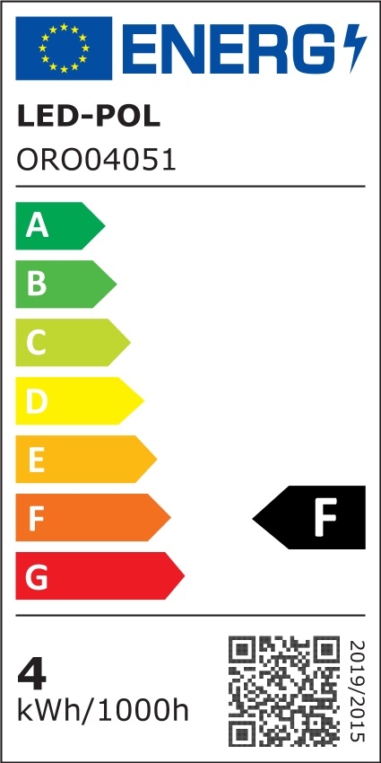 Żarówka LED E27 4W barwa ciepła ORO-E27-G45-FL-CLARO-4W-WW