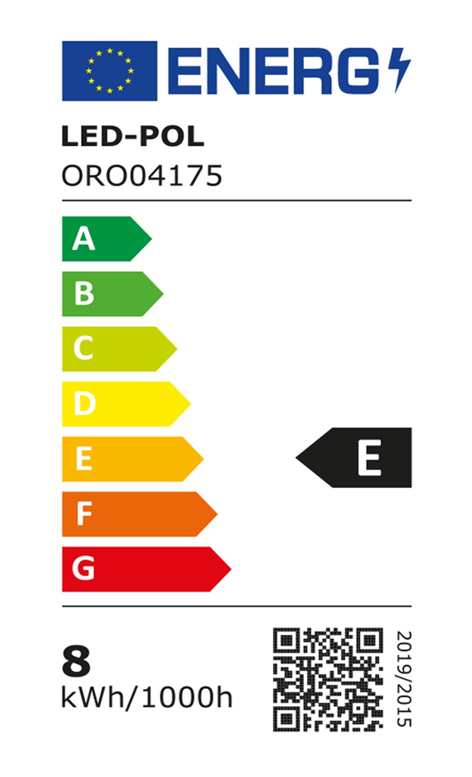 Żarówka ozdobna retro LED E27 8W barwa ciepła ORO-E27-ST64-FL-CLARO-8W-WW