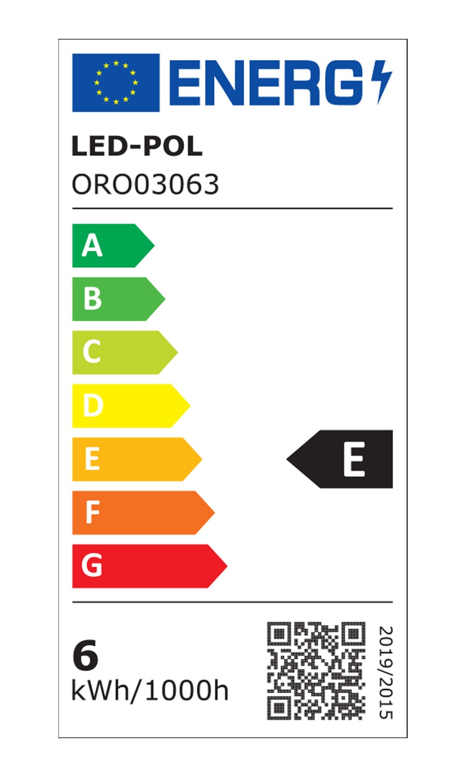 Żarówka LED E14 6W ORO-E14-C35-FL-CLARO-6W-DW barwa neutralna