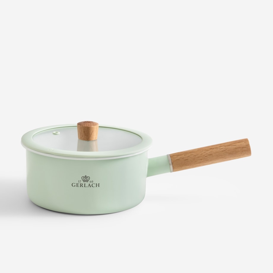 NATUR ENAMEL Rondel emaliowany miętowy 2 l