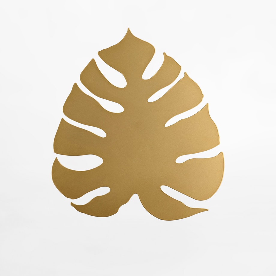Kinkiet złoty liść MONSTERA
