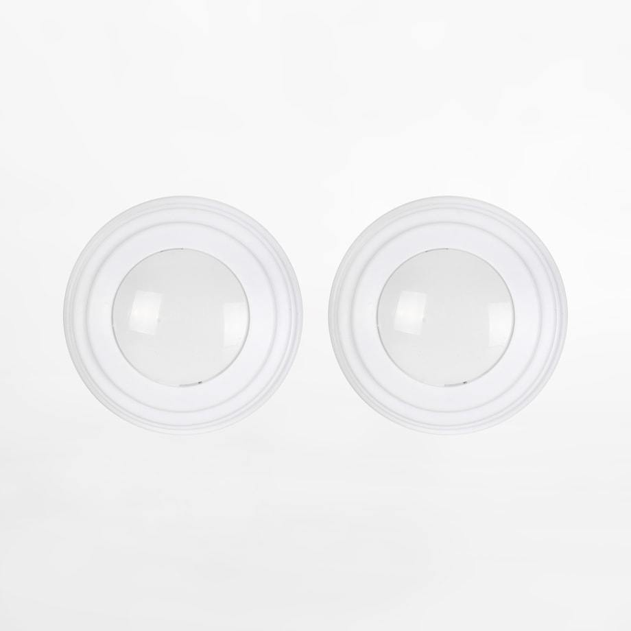 Zestaw 2 lampek LED RGB białych z pilotem