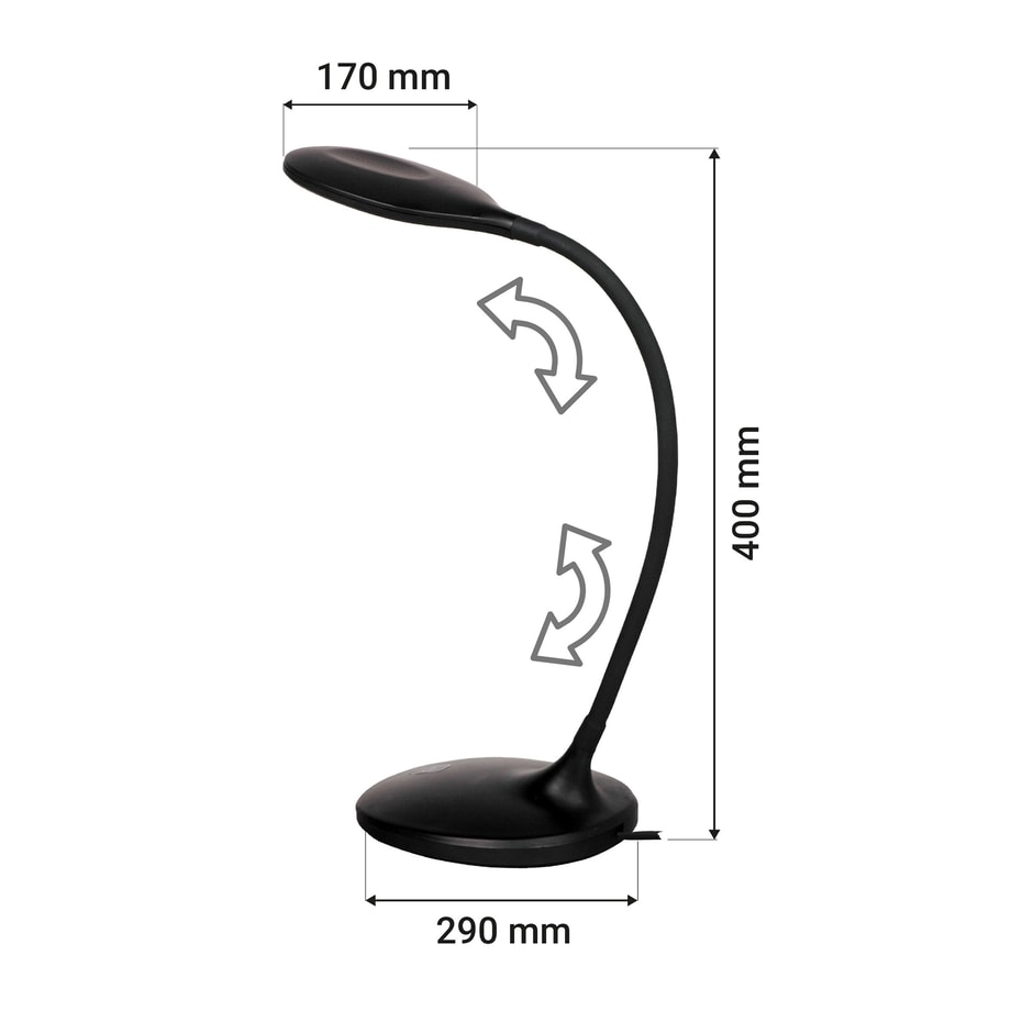 Lampa biurkowa LED czarna ORO LETTA