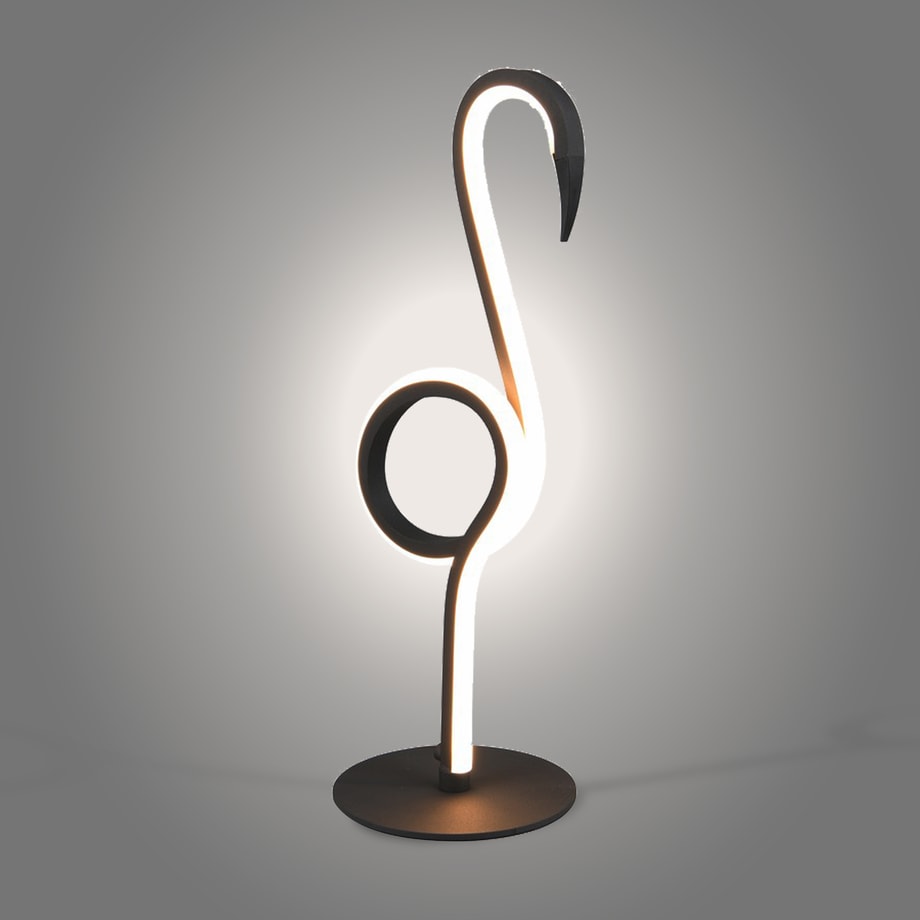 Lampa stołowa LED czarna wys. 35 cm INGO R54581132
