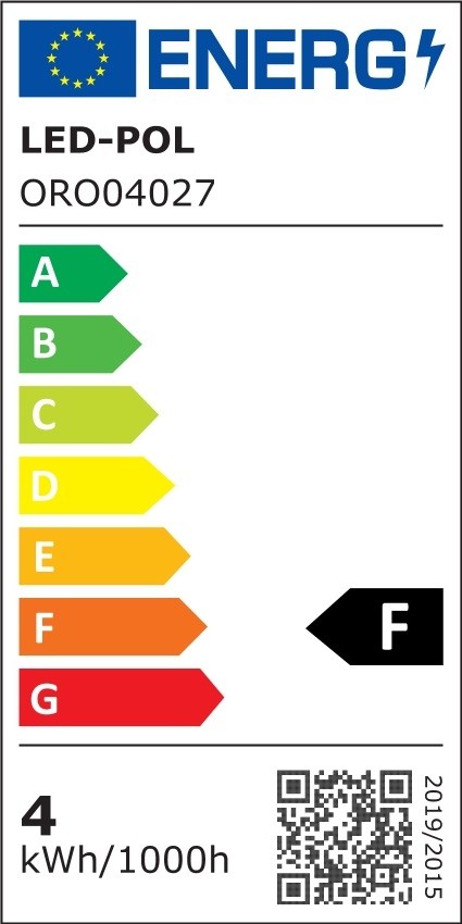 Żarówka ozdobna retro LED E27 4W barwa ciepła ORO-E27-ST64-FL-AMBER-4W