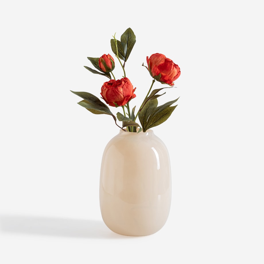 Sztuczny kwiat piwonie pomarańczowe 66 cm