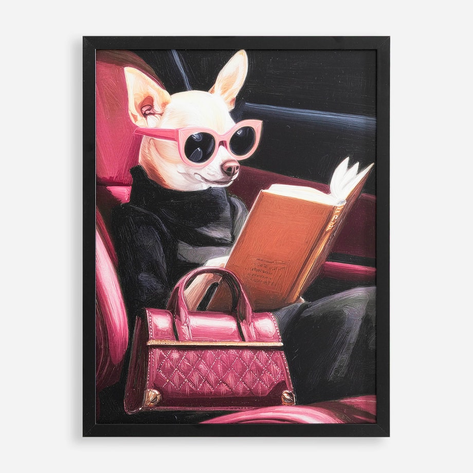 MODERNPIK Obraz plakat w ramce piesek Chihuahua 30x40 cm