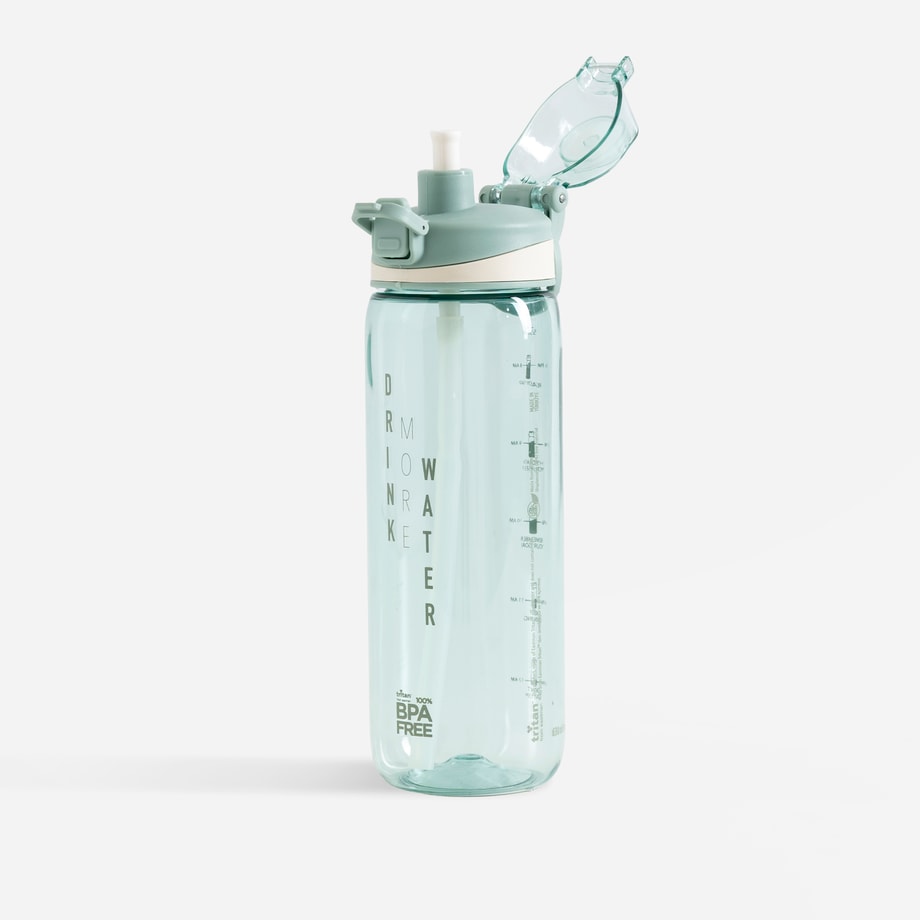 TRITAN butelka sportowa ze słomką zielona 630 ml