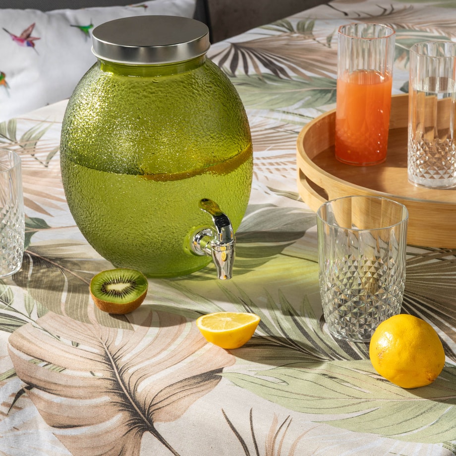Słój do zimnych napojów z kranikiem LIMONKA 4 l