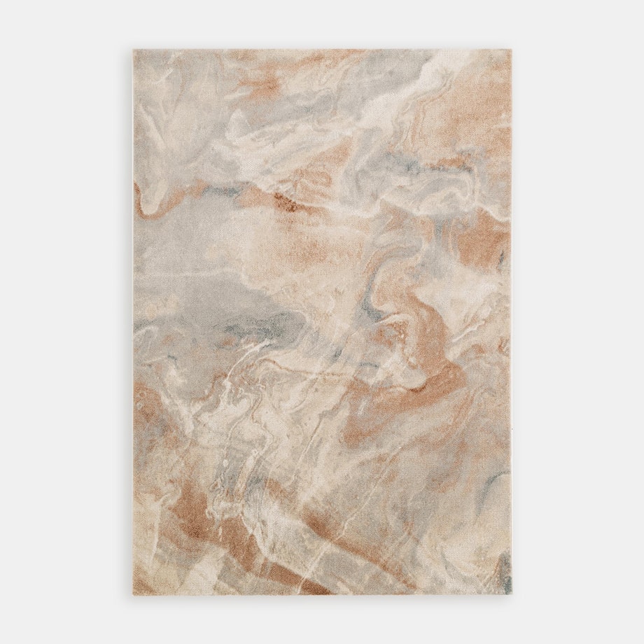 Dywan ze wzorem abstrakcyjnym PIERO szaro-piaskowy 160x230 cm