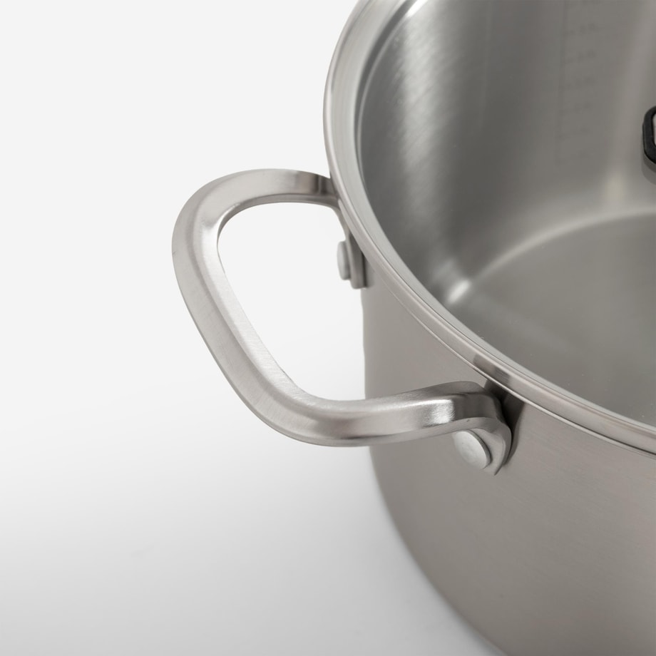 Garnek z pokrywką stal nierdzewna 5 l MODERNA