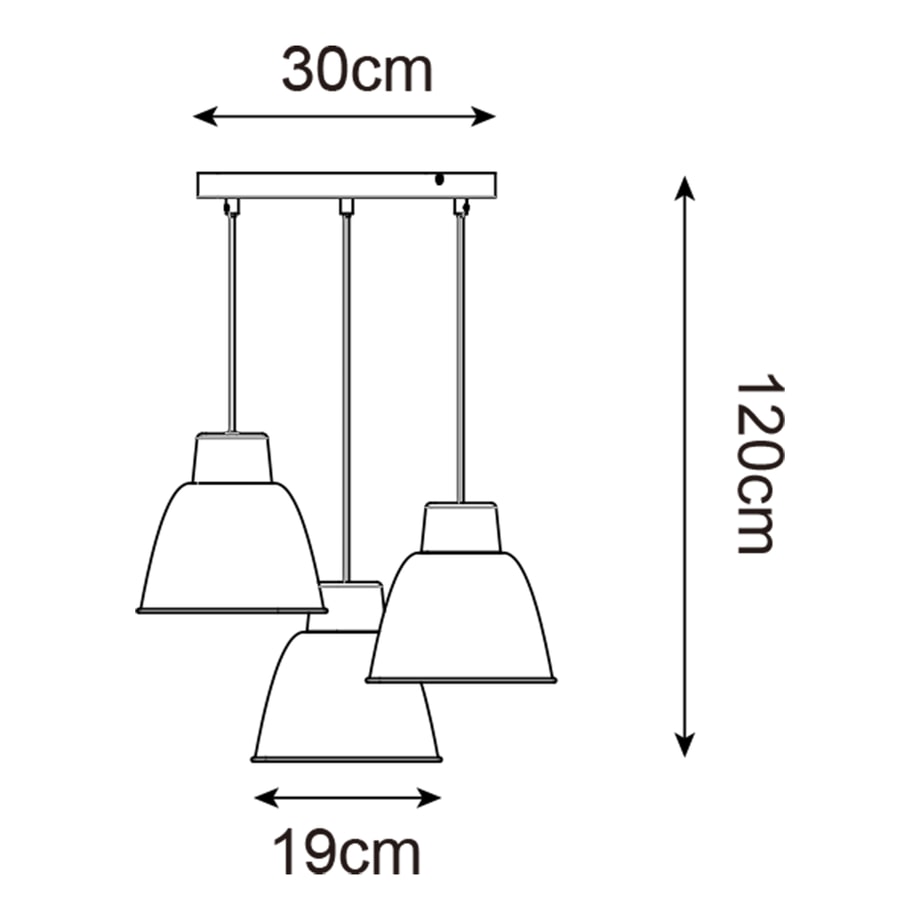 Lampa wisząca biały mat ORLO III