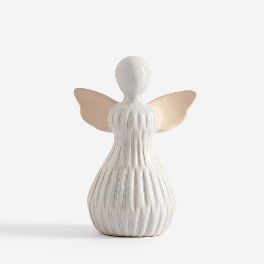 Dekoracja świąteczna ANIOŁEK biały 16 cm