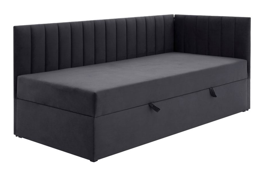 Tapczan narożny tapicerowany KLAUS 90x200 prawy