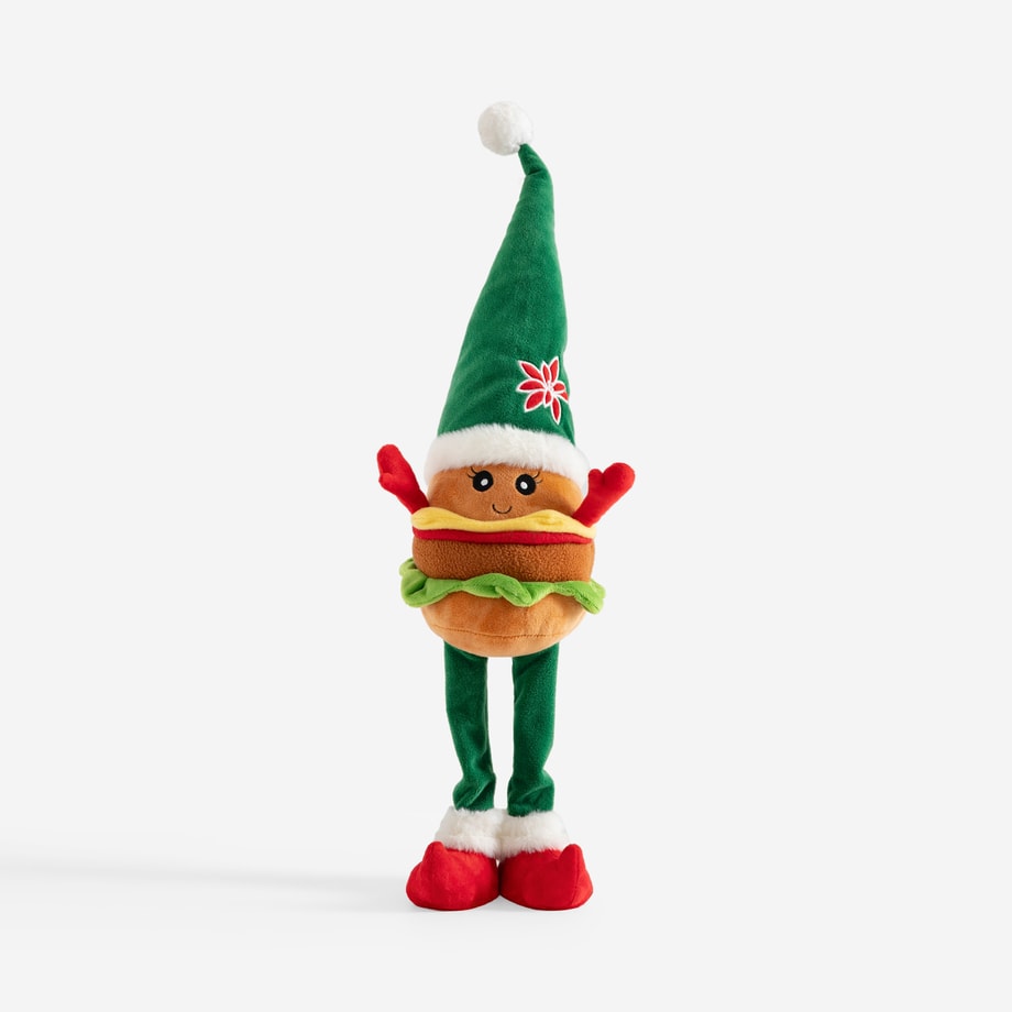  Dekoracja HAMBURGER SKRZAT świąteczny zielony 55 cm