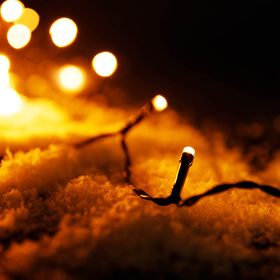 Girlanda LED zewnętrzna, ciepły biały, 80 diod, 6 m
