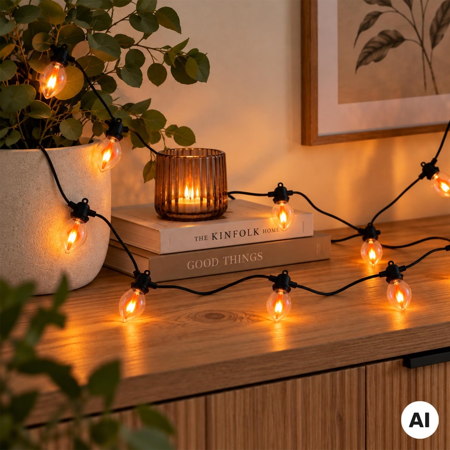 Girlanda dekoracyjna zewnętrzna LED IP44 9,5M