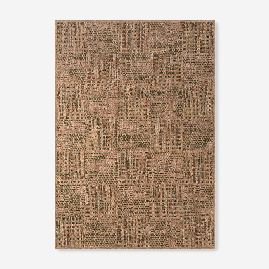 FLAT Dywan ze wzorem geometrycznym ciemnozielony 120x170 cm
