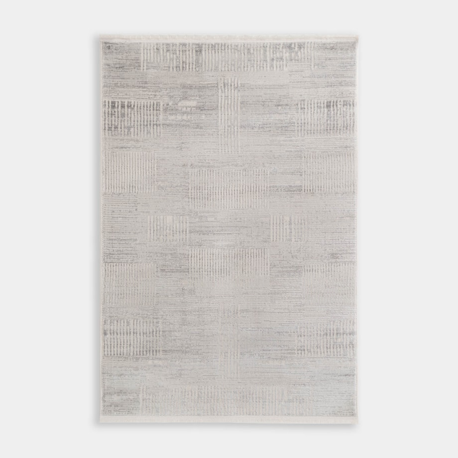 Dywan geometryczny, jasnoszary, 160x230 cm BERGAMO