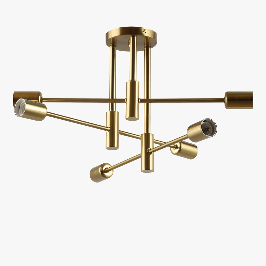Lampa sufitowa złota DORADO 6