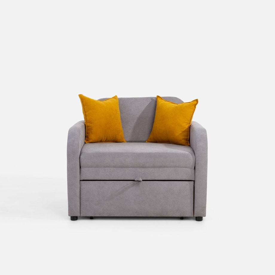 Sofa 1-osobowa rozkładana MINI szara