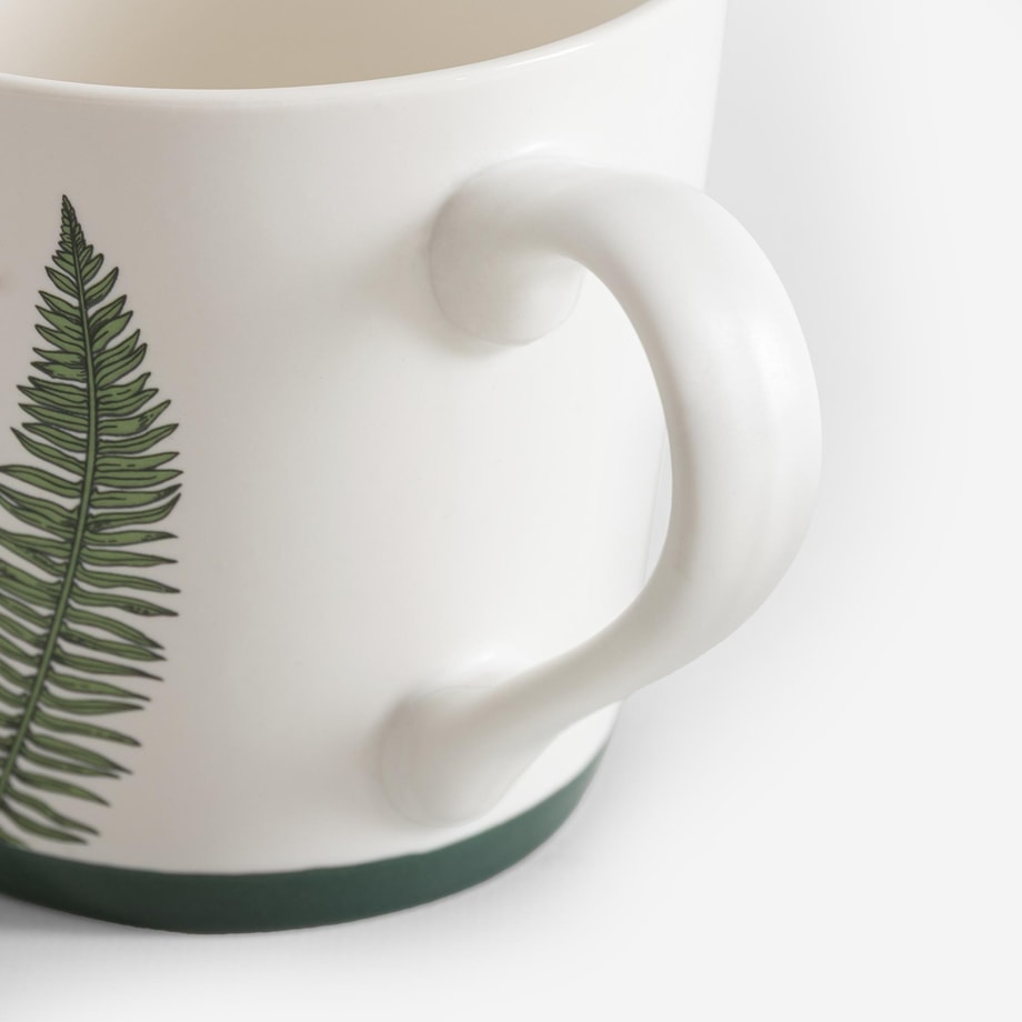 Kubek porcelanowy w rośliny 390 ml