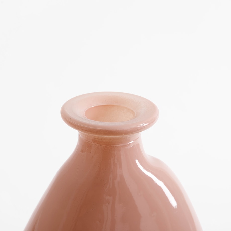 Wazon nowoczesny różowy, 26 cm
