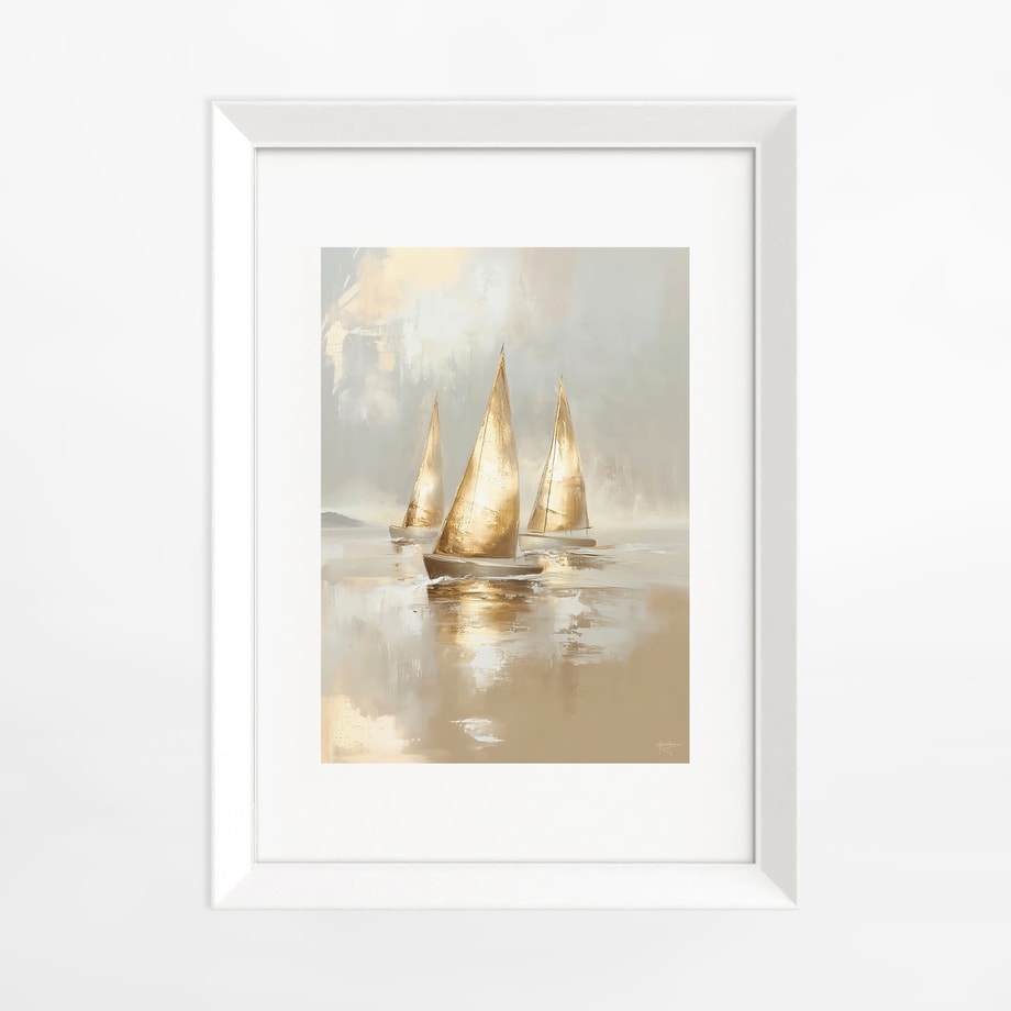Obraz PARIS PIC GILDED BOATS 58x78 cm