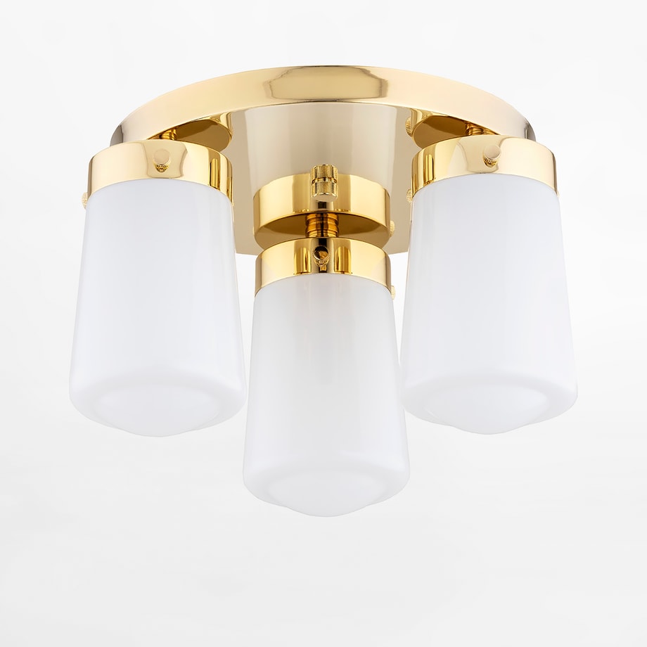 Lampa sufitowa mosiądz PASADENA 3